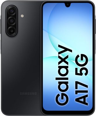 Samsung Galaxy A17 5G, AI Smartphone, Slim 7.5mm Frame, Large Screen, 50MP Camera, 128GB Storage, 4GB Memory, 5000 mAh Battery, Black, 3 Year Extended Warranty